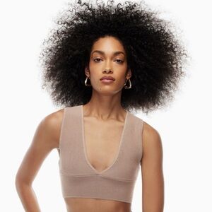 ARITZIA babaton sculpt knit deep v tank